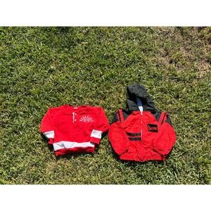 Vintage Nebraska Corn Huskers Lot of 2 Toodler Sweatshirt Sz 3T